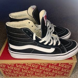 High Top Black and White Vans